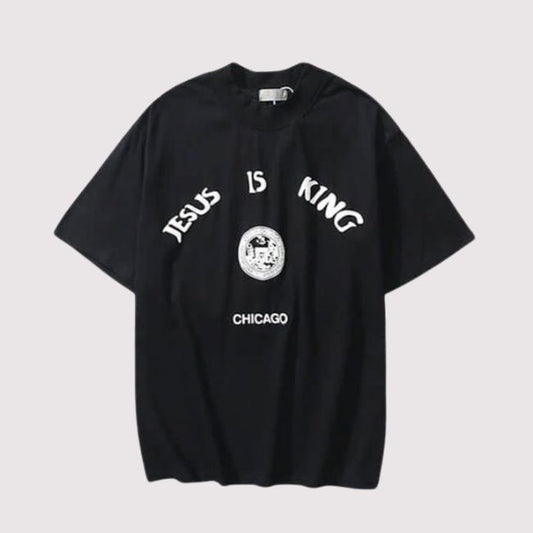 Jesus Is King Chicago T Shirt Black