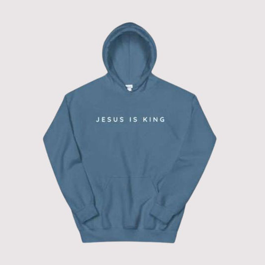 Jesus Is King Hoodie By Kanye West Blue