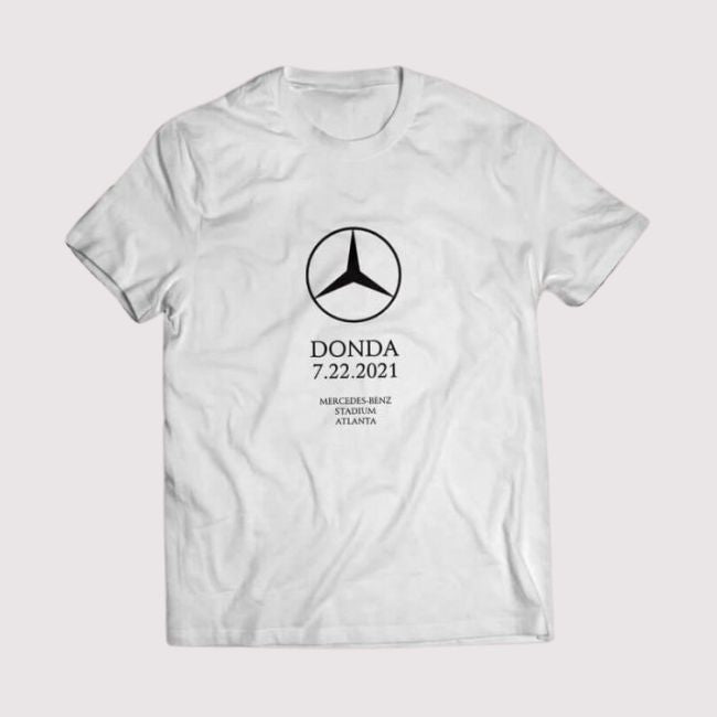 Kanye West Donda 7.22.21 Mercedes Unisex Shirt White