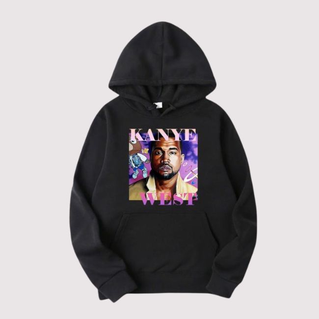 Kanye Retro I Love Poster Hoodie