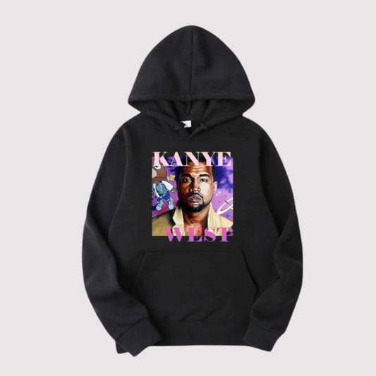 Kanye Retro I Love Poster Hoodie