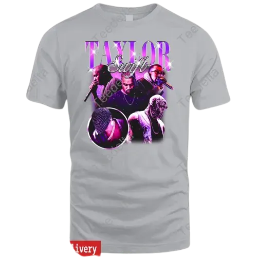 Kanye West Taylor Swift Grey Shirt