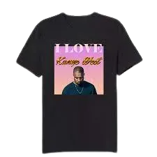 I Love Kanye West Black T-Shirt