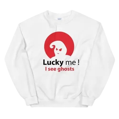 Kanye West Lucky Me I See Ghosts White Sweatshirt