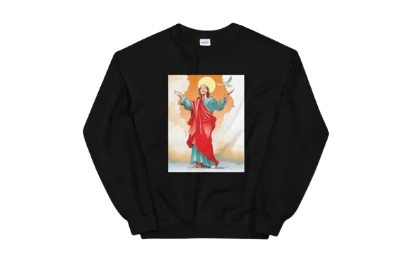 Kanye West Jesus Unisex Black Sweatshirt