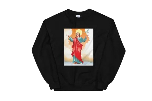 Kanye West Jesus Unisex Black Sweatshirt